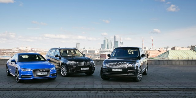 Отто, мы дома. Тест BMW X5, Range Rover и Audi A7