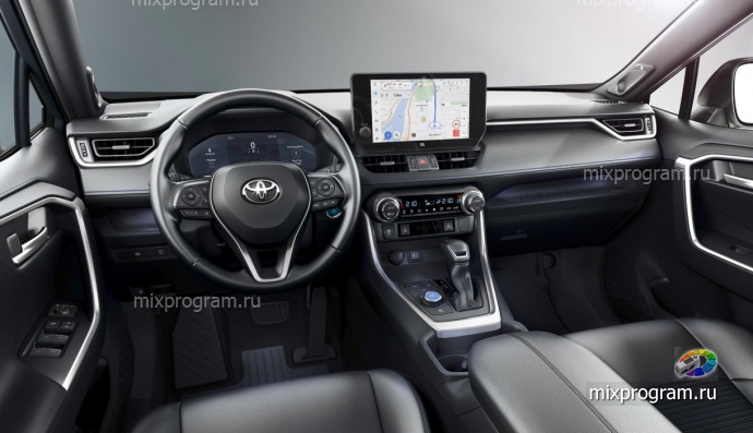 Кроссовер Toyota RAV4 получил обновлённый интерьер