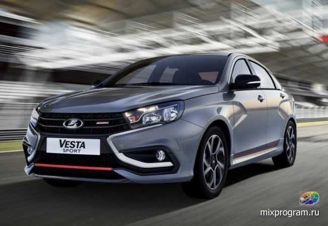 Цветовая гамма Lada Vesta Sport