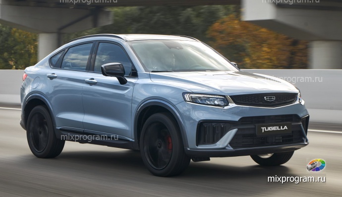 Новая версия кроссовера Geely Tugella: меньше «лошадей», ниже цена